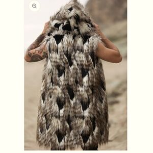 Boho Coats- Vest Falcon Faux Fur